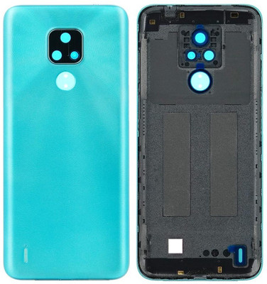Sandreezz Motorola Mto E7 (with Proper Logo) Back Panel(Aqua Blue)