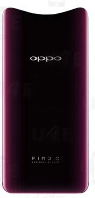 Sandreezz Oppo Find X (Best Quality) (Glass) (with Proper Logo) Back Panel(Bordeaux Red)