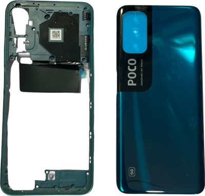 Unique4Ever POCO M3 Pro 5G Middle Ring + Side Buttons + Back Panel(Cool Blue)