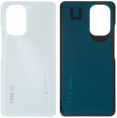 Sandreezz Xiaomi Poco F3 (Best Quality) (Glass) (with Proper Logo) Back Panel(Arctic White)