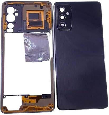 SPAREASP Samsung M52 Back Housing With Middle Ring (Middle Ring + panel) Back Panel(Black)