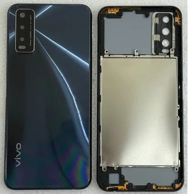 Kraze4blaze Vivo Y20 (Best Quality)(Housing Body)(With Proper Logo) Full Panel(Obsidian Black)