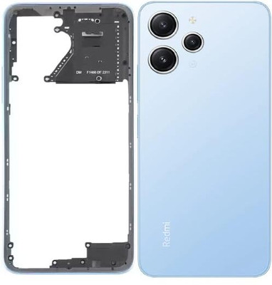 AceKing REDMI 12 4G BACK FULL BODY WITH RING AND BACK CAMERA LENS COMPATIBLE BACK GLASS Back Panel(blue)