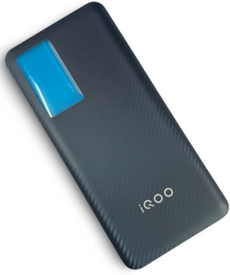 Unique4Ever IQOO 8 ( V2136A ) Glass Back Panel(Black)