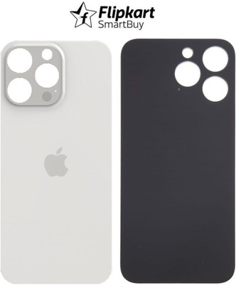 Flipkart SmartBuy Apple iPhone 15 Pro Max Premium Quality (Glass) Back Panel(White Titanium)