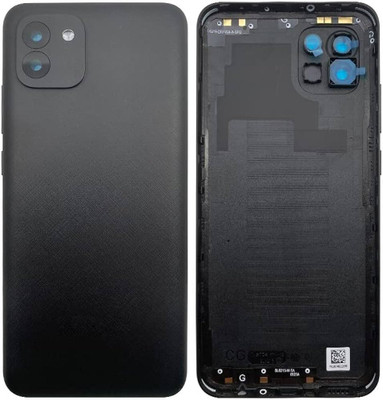 SPAREWARE SAMSUNG Back Door Panel Housing Body With Button For Galaxy A03 -Black Back Panel(Black)