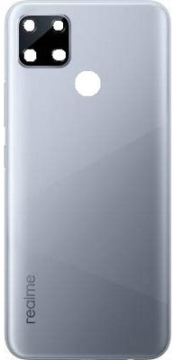 KezeMize Realme C12 (with Proper Logo) (Best Quality) Back Panel(Silver)