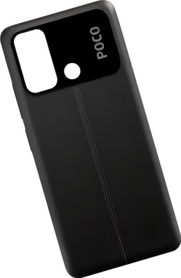 SRaccessories POCO C55 Back Panel(Power black)