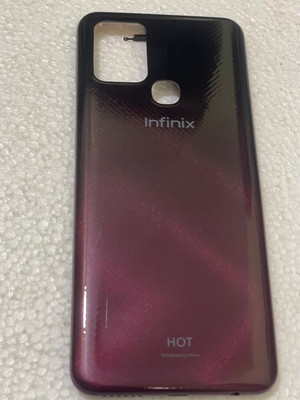 SRaccessories Infinix Hot 10 (X682) Back Panel(Amber Red)