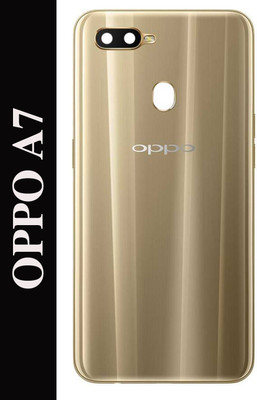 Flipkart SmartBuy Oppo A7 with Side Keys & Camera Lens Back Panel(Glaring Gold)