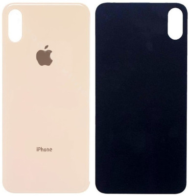 Sandreezz Apple iPhone XS (Glass) (Best Quality) (with Proper Logo) Back Panel(Gold)