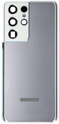 SPAREWARE Samsung Samsun S21 Ultra-Silver (WITH CAMERA LASS LENS) Back Panel(Silver)
