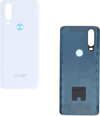 HQP for Motorola One Action ( XT2013-1, XT2013-2, XT2013-4 ) [ With Pre Installed Adhesive Tape ] Battery Back Door Replacement Back Panel(Pearl White)
