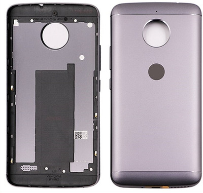 Kraze4blaze Motorola Moto E4 (With Proper Logo) Back Panel(Iron Gray)