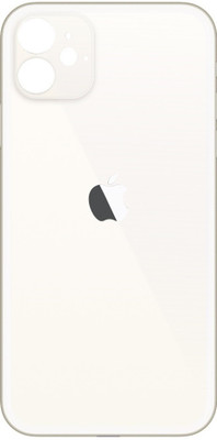 LEISURELIC APPLE IPHONE 12 (GLASS) WITH PROPER LOGO Back Panel(WHITE)