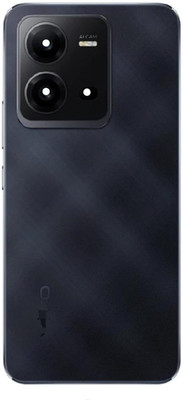 FixHub VIVO V25 l Back Body with Middle Ring, Side Key, Lens Full Housing Body Compatible Back Panel(ELEGANT BLACK)