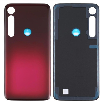 KezeMize Motorola Moto G8 Plus (Best Quality)(With Proper Logo) Back Panel(Dark Red)