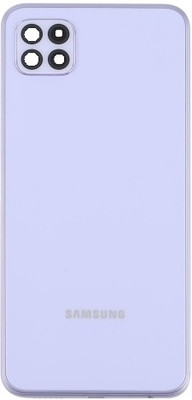 Sandreezz Samsung Galaxy A22 (5G) (Housing Body) (Side Keys with Middle Body) (with Proper Logo) Back Panel(Violet)