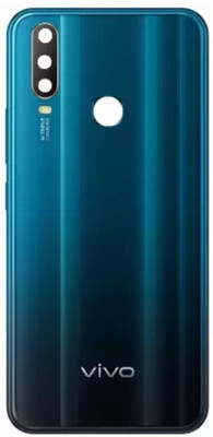 Sandreezz Vivo Y17 (with Proper Logo) (With Ring Camera Lens & Side Volume Power Buttons) Back Panel(Mineral Blue)