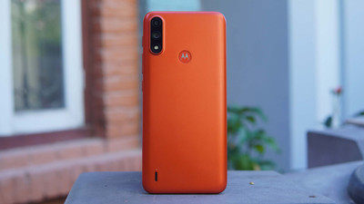 FLOUNDER MOTOROLA MOTO E7 POWER WITH PROPER LOGO Back Panel(ORANGE)