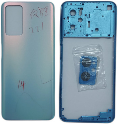 Spares4ever Oppo A76 A96 White Housing Body Back Panel(White)