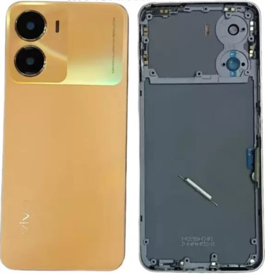 Sandreezz Vivo Y56 with Proper Logo (With Middle Ring Camera Lens & Side Volume Power Buttons) Full Panel(Orange Shimmer)
