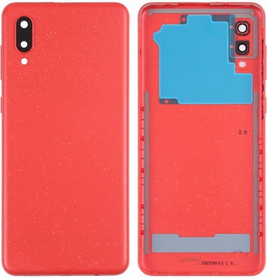 Unique4Ever SAMSUNG Galaxy A02 (with Proper Brand Logo) Back Panel(Red)
