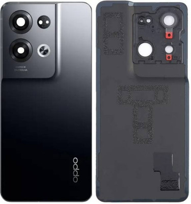 SRaccessories Oppo Reno 8 Pro (5G) (with Camera lens Ring) Back Panel(Glazed Black)
