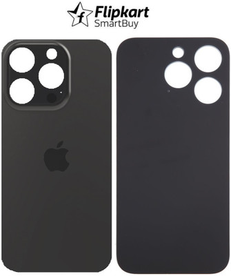 Flipkart SmartBuy Apple iPhone 15 Pro Premium Quality (Glass) Back Panel(Black Titanium)
