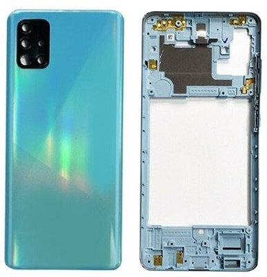 SRaccessories Samsung Galaxy A71 (Housing Body) (Side Keys with Middle Body) Full Panel(Prism Crush Blue)