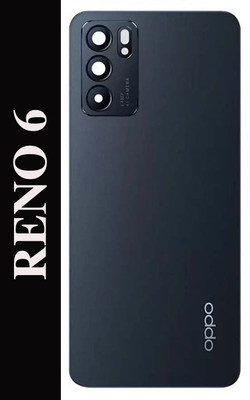 Flipkart SmartBuy Oppo Reno 6 (5G) With Camera Glass Back Panel(Stellar Black)