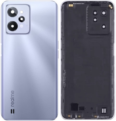 Sandreezz Realme C31 (with Proper Logo) (With Camera Lens & Side Volume Power Buttons) Back Panel(Light Silver)