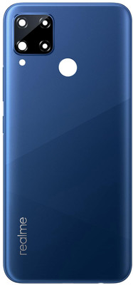 HQP for Realme C15 ( RMX2180 ) - [ With Volume + Power Key & Camera Glass ] Battery Back Door Replacement Back Panel(Marine Blue)