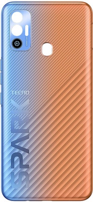 Flipkart SmartBuy Tecno Spark 7T Back Panel(Nebula Orange)