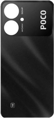 SRaccessories POCO M6 5G Back Panel(Galactic Black)