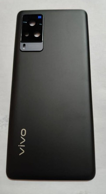 Docile Battery Cover Back Door Panel Back Glass Body Back Panel for Vivo X60 Pro Back Panel(BLACK)