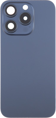 Spares4ever iPhone 15 Pro Blue Replacement Glass with Camera Lens and Magsafe Magnet Back Panel(Blue)