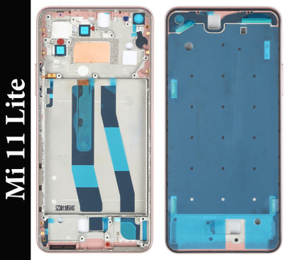 Unique4Ever Xiaomi 11 Lite Housing LCD Bezel Plate Premium Quality Front Panel(Pink)