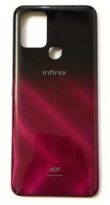 Purplesavvy Infinix Hot 10 ( X682 ) With Side Volume & Power Buttons Back Panel(Amber Red)