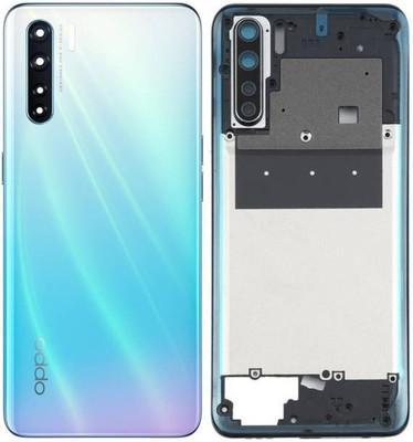 SRaccessories Oppo F15 (Housing Body) (Side Keys with Middle Body) Full Panel(Unicorn White)