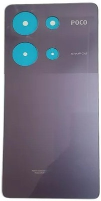 SRaccessories Poco M6 Pro (4G) Glass Back Panel(Purple)