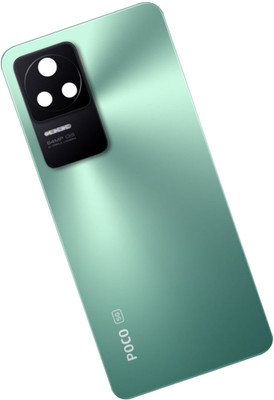 Unique4Ever POCO F4 ( GLASS ) With Camera Ring Glass Lens Back Panel(Nebula Green)