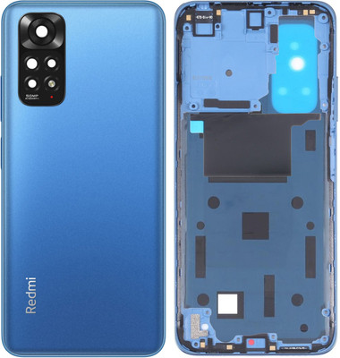 Flipkart SmartBuy REDMI ( Note 11 ) With Middle Ring Camera Lens Body & Volume Power Buttons Back Panel(Horizon Blue)