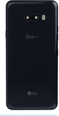 FLOUNDER LG G8X GLASS WITH PROPER LOGO Back Panel(BLACK)