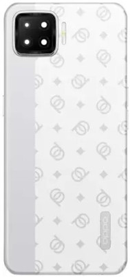 Sandreezz Oppo F17 (with Proper Logo) (with Side Volume Power Buttons) Back Panel(Classic Silver)