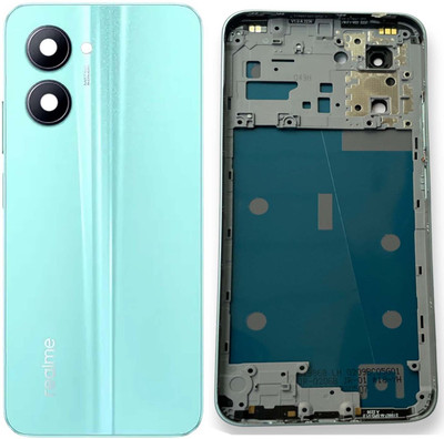 MAXOUT Realme C33 Housing Body With Middle Ring + Back Panel(Aqua Blue)