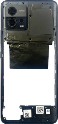 HQP for Motorola Moto G72 ( XT2255-1 ) - [ With Volume / Power Key and Camera Glass ] Middle frame bezel Chassis Ring Digitizer Panel(Meteorite Gray)