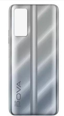 SRaccessories Tecno POVA 2 [ LE7 ] Back Panel((Polar Silver))