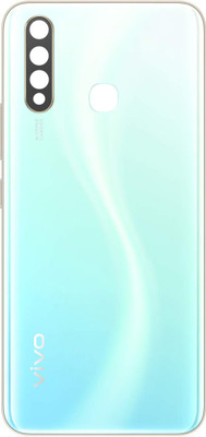 HQP for Vivo Y19 4G ( 1915 ) [ With Volume + Power Key and Camera Lens ] Battery Back Door Replacement Back Panel(Spring White)