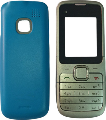 imbi Nokia C1-01 Mobile Phone Panel Front Back Body With Keypad Front & Back Panel(Blue)